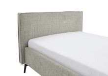 Polsterbett >Riva< Liegefläche 140x200cm, Greige, Stellmaß: 165x112x216cm (BxHxT)