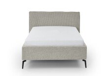 Polsterbett >Riva< Liegefläche 140x200cm, Greige, Stellmaß: 165x112x216cm (BxHxT)