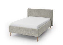 Polsterbett >Riva< Liegefläche 140x200cm, Greige, Stellmaß: 165x112x216cm (BxHxT)