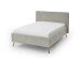 Polsterbett >Riva< Liegefläche 140x200cm, Greige, Stellmaß: 165x112x216cm (BxHxT)