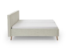 Polsterbett >Riva< Liegefläche 160x200cm, Greige, Stellmaß: 185x112x216cm (BxHxT)