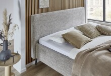 Polsterbett >Riva< Liegefläche 160x200cm, Toffee, Stellmaß: 185x112x216cm (BxHxT)