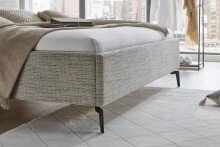 Polsterbett >Riva< Liegefläche 160x200cm, Toffee, Stellmaß: 185x112x216cm (BxHxT)