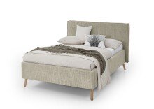 Polsterbett >Riva< Liegefläche 140x200cm, Toffee, Stellmaß: 165x112x216cm (BxHxT)