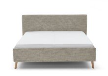 Polsterbett >Riva< Liegefläche 160x200cm, Toffee, Stellmaß: 185x112x216cm (BxHxT)