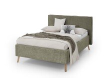 Polsterbett >Riva< Liegefläche 140x200cm, Moss, Stellmaß: 165x112x216cm (BxHxT)