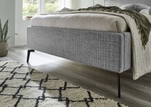 Polsterbett >Riva< Liegefläche 140x200cm, Fog, Stellmaß: 165x112x216cm (BxHxT)