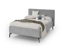 Polsterbett >Riva< Liegefläche 140x200cm, Fog, Stellmaß: 165x112x216cm (BxHxT)