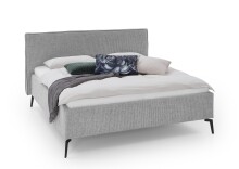 Polsterbett >Riva< Liegefläche 160x200cm, Fog, Stellmaß: 185x112x216cm (BxHxT)