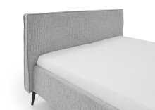 Polsterbett >Riva< Liegefläche 160x200cm, Fog, Stellmaß: 185x112x216cm (BxHxT)