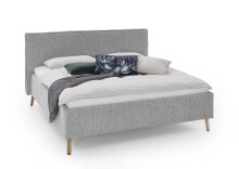 Polsterbett >Riva< Liegefläche 160x200cm, Fog, Stellmaß: 185x112x216cm (BxHxT)