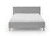 Polsterbett >Riva< Liegefläche 160x200cm, Fog, Stellmaß: 185x112x216cm (BxHxT)