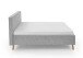 Polsterbett >Riva< Liegefläche 180x200cm, Fog, Stellmaß: 205x112x216cm (BxHxT)