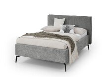 Polsterbett >Riva< Liegefläche 140x200cm, Mouse, Stellmaß: 165x112x216cm (BxHxT)