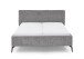 Polsterbett >Riva< Liegefläche 160x200cm, Mouse, Stellmaß: 185x112x216cm (BxHxT)