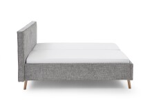 Polsterbett >Riva< Liegefläche 160x200cm, Mouse, Stellmaß: 185x112x216cm (BxHxT)