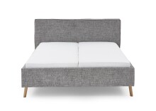 Polsterbett >Riva< Liegefläche 180x200cm, Mouse, Stellmaß: 205x112x216cm (BxHxT)