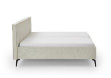 Polsterbett >Riva mit BK< Liegefläche 160x200 cm, Greige, Stellmaß: 185x112x216cm (BxHxT)