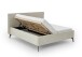 Polsterbett >Riva mit BK< Liegefläche 160x200 cm, Greige, Stellmaß: 185x112x216cm (BxHxT)