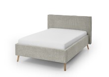 Polsterbett >Riva mit BK< Liegefläche 140x200 cm, Greige, Stellmaß: 165x112x216cm (BxHxT)