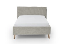 Polsterbett >Riva mit BK< Liegefläche 140x200 cm, Greige, Stellmaß: 165x112x216cm (BxHxT)
