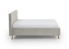 Polsterbett >Riva mit BK< Liegefläche 140x200 cm, Greige, Stellmaß: 165x112x216cm (BxHxT)