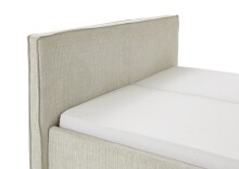 Polsterbett >Riva mit BK< Liegefläche 180x200 cm, Greige, Stellmaß: 205x112x216cm (BxHxT)