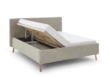 Polsterbett >Riva mit BK< Liegefläche 160x200 cm, Toffee, Stellmaß: 185x112x216cm (BxHxT)