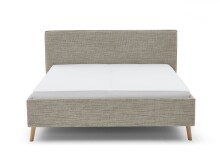 Polsterbett >Riva mit BK< Liegefläche 160x200 cm, Toffee, Stellmaß: 185x112x216cm (BxHxT)