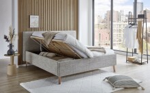 Polsterbett >Riva mit BK< Liegefläche 180x200 cm, Toffee, Stellmaß: 205x112x216cm (BxHxT)