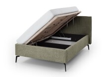Polsterbett >Riva mit BK< Liegefläche 140x200 cm, Moss, Stellmaß: 165x112x216cm (BxHxT)