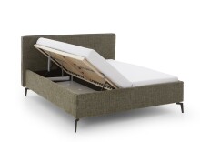 Polsterbett >Riva mit BK< Liegefläche 180x200 cm, Moss, Stellmaß: 205x112x216cm (BxHxT)