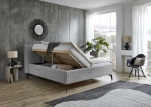 Polsterbett >Riva mit BK< Liegefläche 180x200 cm, Fog, Stellmaß: 205x112x216cm (BxHxT)