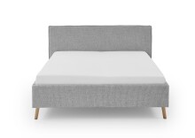 Polsterbett >Riva mit BK< Liegefläche 160x200 cm, Fog, Stellmaß: 185x112x216cm (BxHxT)