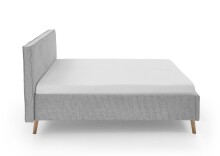 Polsterbett >Riva mit BK< Liegefläche 160x200 cm, Fog, Stellmaß: 185x112x216cm (BxHxT)