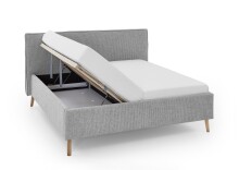 Polsterbett >Riva mit BK< Liegefläche 180x200 cm, Fog, Stellmaß: 205x112x216cm (BxHxT)