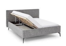 Polsterbett >Riva mit BK< Liegefläche 160x200 cm, Mouse, Stellmaß: 185x112x216cm (BxHxT)