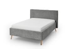 Polsterbett >Riva mit BK< Liegefläche 140x200 cm, Mouse, Stellmaß: 165x112x216cm (BxHxT)