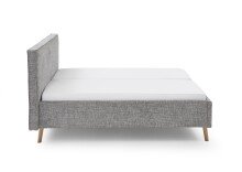 Polsterbett >Riva mit BK< Liegefläche 160x200 cm, Mouse, Stellmaß: 185x112x216cm (BxHxT)