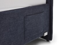 Polsterbett >Fun< Liegefläche 90x200cm, City Dunkelblau, Stellmaß: 103x90x215cm (BxHxT)