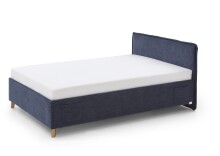 Polsterbett >Fun< Liegefläche 140x200cm, Dunkelblau, Stellmaß: 153x90x215cm (BxHxT)