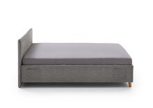 Polsterbett >Fun< Liegefläche 120x200cm, City Grau, Stellmaß: 133x90x215cm (BxHxT)