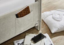 Polsterliege >Fun< Liegefläche 90x200cm, City Beige, Stellmaß: 103x90x215cm (BxHxT)