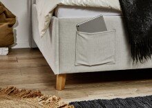 Polsterliege >Fun< Liegefläche 90x200cm, City Beige, Stellmaß: 103x90x215cm (BxHxT)