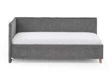 Polsterliege >Fun< Liegefläche 140x200cm, City Grau, Stellmaß: 153x90x215cm (BxHxT)