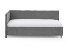 Polsterliege >Fun< Liegefläche 140x200cm, City Grau, Stellmaß: 153x90x215cm (BxHxT)