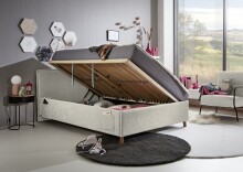 Polsterbett >Fun mit BK< Liegefläche 120x200cm, City Beige, Stellmaß: 133x90x215cm (BxHxT)