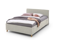 Polsterbett >Fun mit BK< Liegefläche 120x200cm, City Beige, Stellmaß: 133x90x215cm (BxHxT)