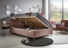 Polsterbett >Fun mit BK< Liegefläche 120x200cm, City Rose, Stellmaß: 133x90x215cm (BxHxT)