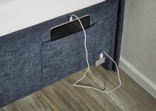 Polsterbett >Fun mit BK< Liegefläche 90x200cm, Dunkelblau Stellmaß: 103x90x215cm (BxHxT)